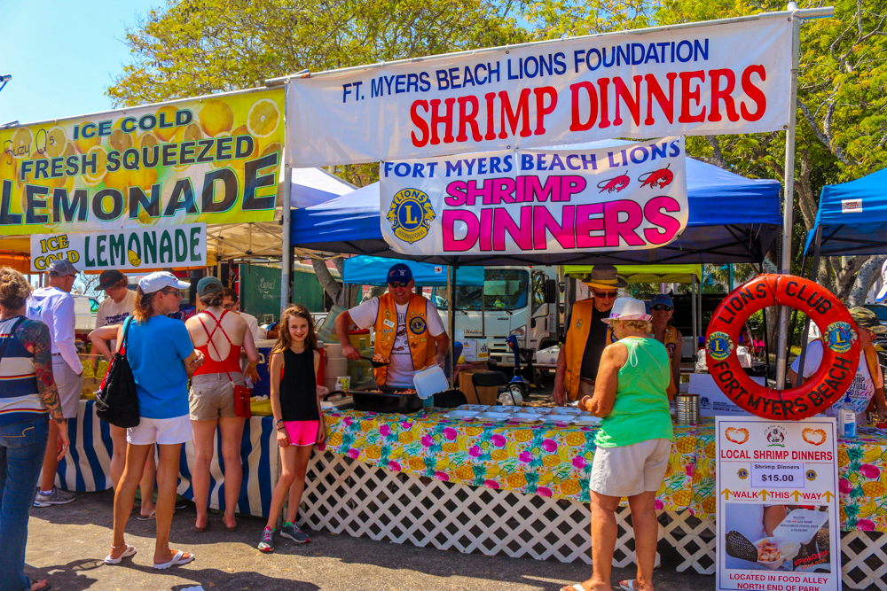 shrimp festival booth